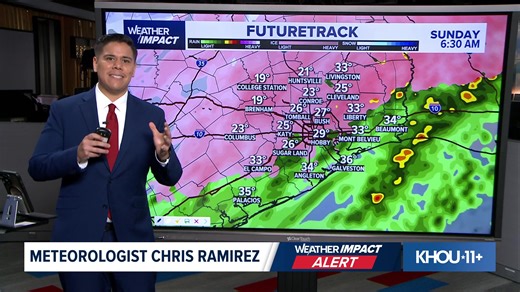Meteorologist Chris Ramirez with an extended look at the incoming winter storm at 3 p.m. on Friday, Jan. 23, 2026. | KHOU 11 News