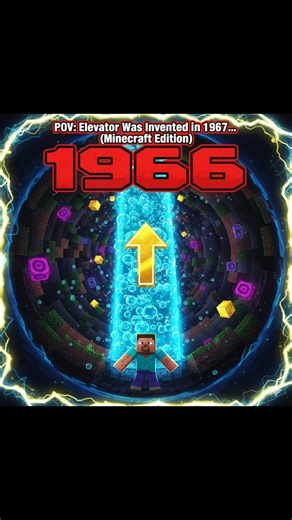 POV: Elevator Was Invented in 1967... (Minecraft Edition)#shorts #gaming #trending #minecraft