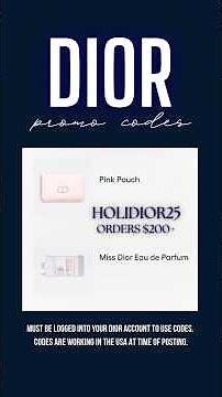 Dior Promo Codes November 2025 | #diorbeauty #dior #diorpromocodes #beauty #luxurybeauty