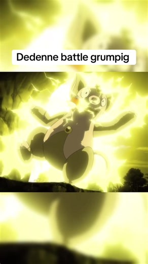 Dedenne battle Grumpig #pokemon #ashketchum #pokemonanime #grumpig