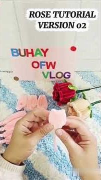 🌹Diy🌹Rose Tutorial using fuzzywire/pipecleaner(version02)#buhayofwvlog #fuzzywireflowers