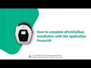 How to complete eProWallbox installation with the application PowerUP