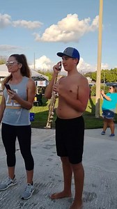 1.7K views · 45 reactions | Starting our swim meet off on a good note! Junior swimmer, Riley Davis, plays the National Anthem before the start of our swim meet vs Lake Region! #gohounds | Auburndale High School | Facebook