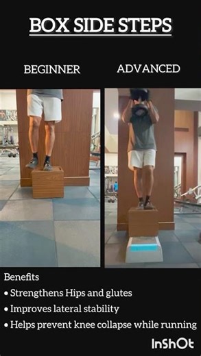 Runners Leg Exercises - Box Side Steps #fyp #legstrengthening #injuryprevention #singlelegstrength