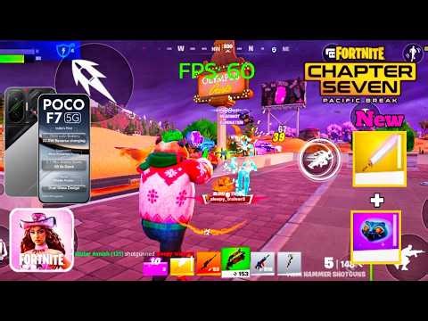 Poco F7 60 FPS Fortnite Mobile Gameplay Test,Fortnite Mobile Love And Legends v39.40 Update Gameplay