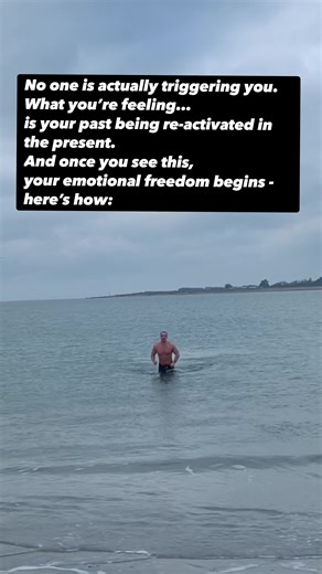 This might be hard to hear… but no one actually triggers you. Pause for a second before you disagree - because this changes everything about emotional freedom. Neuroscience shows a trigger is not caused by the present moment. It’s caused by a stored prediction from the past. When someone criticises you… ignores you… sends a cold message… your reaction isn’t to them. It’s to what your nervous system expects that moment to mean. Same words. Different childhood. Different reaction. That tells us so