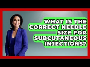 What Is The Correct Needle Size For Subcutaneous Injections? - First Response Medicine