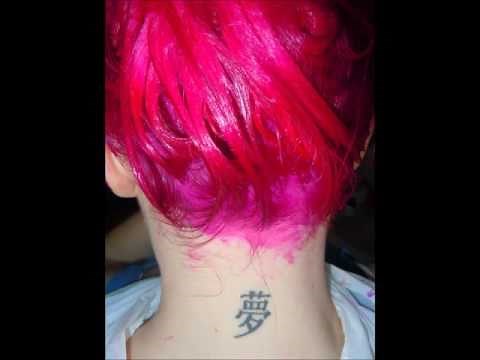 How to: BLOOD RED to NEON PINK hair! Loves it!