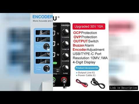 KUAIQU Upgraded SPS-C3010 DC Power Supply 30V 10A OCP OVP OUTPUT Swith Encoder Adjustment USB Type-C