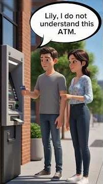 Asking for Help at ATM | Real Life English Conversation | Listening Practice #learnenglish #esl