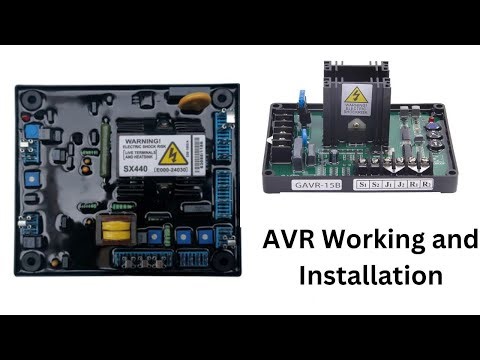 Tutorial on AVR Automatic Voltage Regulator Installation. AVR input and output.faulty AVR diagnostic