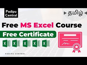 Free MS Excel Online Course with Certificate | Tamil