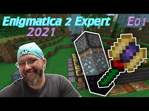 Lets Play Enigmatica 2 Expert EP 1 - Minecraft Small Plate Presser - Best Tinkers Hammer