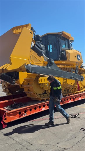 John Deere’s largest dozer, the 1050 getting ready to roll out of Conexpo 2026