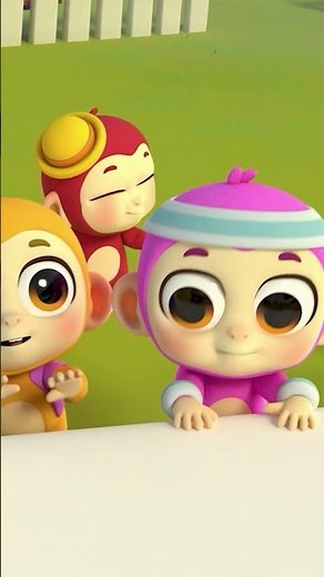 Five Little Monkeys Jumping On The Bed 🐵 | Bubbleee - Kids Songs #shorts #nurseryrhymes #kidssongs