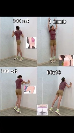 Stop Doing Sit-ups! Try This 1-Minute Wall Trick for Belly Fat 🏠🔥 #weightloss #workout #viralvideo