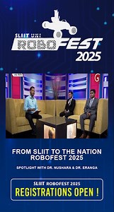 SLIIT Robofest 2025 featured on TV Derana’s Seda Mawatha! 🚀 Recognized for its national impact in inspiring young innovators. Don’t miss your chance to be part of the future. Register now for RoboFest 2025! 🔗 📌 REGISTER NOW: https://forms.gle/S6c8FGx5WezDq3wb8 🌐 Find out more at: www.robofest.lk #RoboFest2025 #SLIIT #InnovationForTheNation #TechForTomorrow #RegisterNow SLIIT - Faculty of Engineering Malabe, Sri Lanka | SLIIT