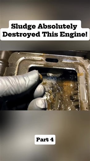 Sludge Absolutely Destroyed This Engine! - P4 #mechanic #engineering #engine #automotive #ford