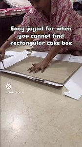 Easy hack to make rectangle cake box