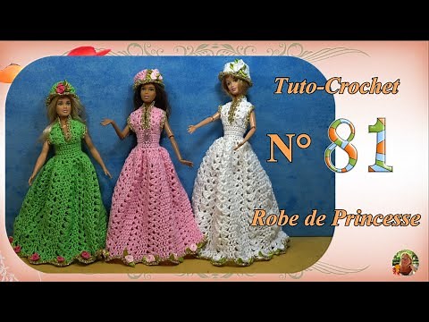 🥢 Tuto Crochet Barbie N°81 | 👗 Une Tenue de Princesse