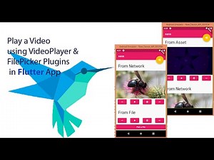 How to play video usingVideoPlayer, FilePicker in Flutter(Arabic) - كيفية اضافة فيديو في تطبيق فلاتر