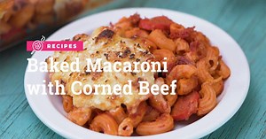 This baked macaroni recipe uses cans of corned beef, packs of tomato sauce, blocks of quick-melting cheese, and even bags of pasta. Almost all the ingredients used are from your usual supply of shelf-stable food: canned food. Plus, it's even a got some banana ketchup added to the pasta sauce mix! See the full recipe on Yummy.ph: https://bit.ly/2WGobbK Visit our YouTube channel for more videos, recipes, and step-by-step guides: www.YouTube.com/Yummyph | Yummy PH
