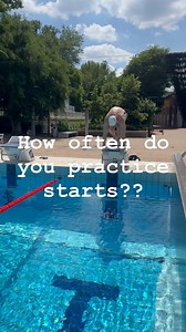 Tips for better starts: practice over and over and over again #swimming #swimmingpool #swimlessons #swimmers #swimtime #swimstart #dive #swimteam #swimcoach #swimlifestyle #pooltime #swimtechnique #diving #swimblock #traindaly | Train Daly