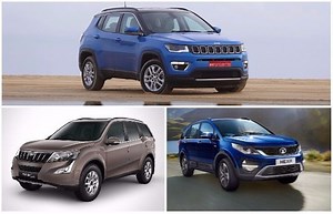Jeep Compass vs Tata Hexa vs Mahindra XUV500: Variant-Wise Features Comparison