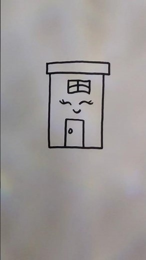 How to Draw a House/How to Draw a Cute House Step by Step