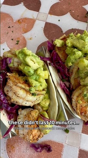 These Shrimp Tacos Didn’t Last 10 Minutes 🌮 | Easy Weeknight Dinner