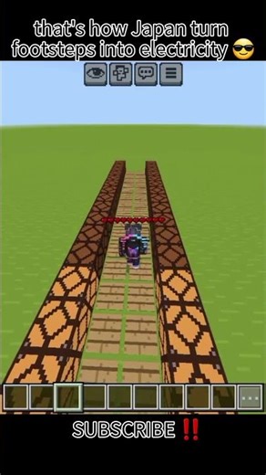 That's how Japan turn footsteps into electricity bill 😎 | #minecraft #japan #sdgamer_011