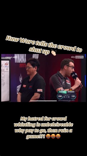 The Frustration of Crowd Whistling at Darts Events