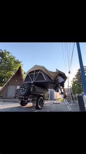Rooftop Tent & The Off Road Camper Trailer mini RV teardrop tent travel trailer #rooftoptent #RooftopTents #tent #tents #tentcamping #campingtent #campingtents #camping #glamping #outdoor #RV #campertrailer #traveltrailer #caravan #offroad #teardropcamper #teardroptrailer #tenttrailer | OTR Camper Trailer