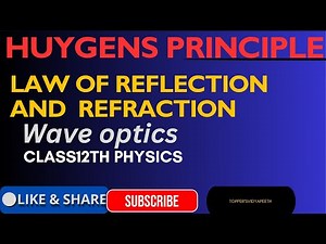Huygens principle and proof of law of reflection and refraction ||wave optics || class12th Physics
