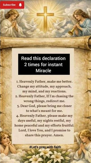 2 minute Declaration for instant miracles. #prayer #miracle #jesus #amen