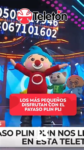 Los más pequeños disfrutaron en esta Teletón con el Payaso Plin Plin 😍 | Canal 13