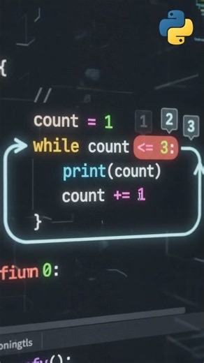 Python While Loop Explained in 10 Seconds!#python #pythonwhileloop#learnpython #codingshorts#shorts