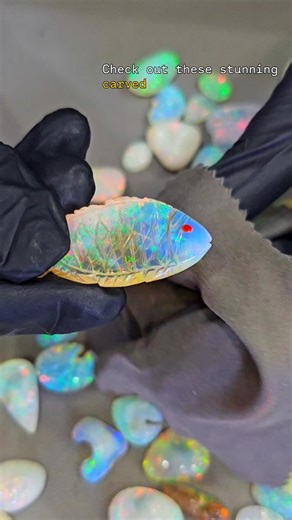 11K views · 4.3K reactions | Carved opals that’ll make you say wow!  Soft, shiny, and full of character — we’re carving new ones every single day! #ethiopianopal #opalshop | Labradorite KING | Facebook