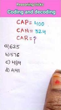 Coding and decoding #reasoning tricks #education #competitive exams#logic #rrbntpc2026 #groupd