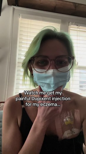 I hate my Dupixent injections. 😩 #DupixentInjection #Eczema #ChronicallyIll