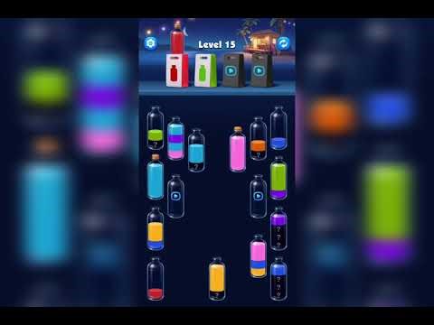 Water Sort 3D Color Match Puz Level 15 Game Walkthrough