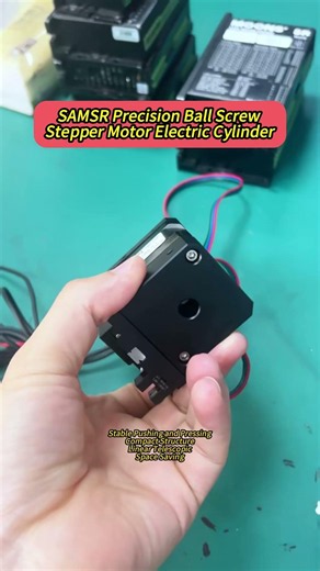 SAMSR Precision Ball Screw Stepper Motor Electric Cylinder #automobile #cncmill #stepper_motor #cnc