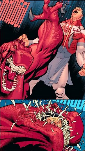 Thragg VS Dinosaurus Who SAVES Invincible | Invincible #invincible #comics #shorts