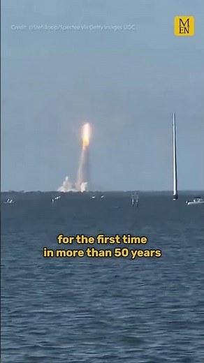 NASA rocket lifts off on moon mission for first time more than 50 years