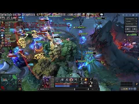 🎮 Intel Iris Xe Graphics G7 - Dota 2 gameplay benchmarks (1080p)
