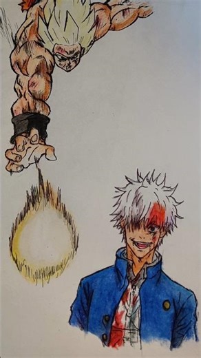 gojo ko draw kardiya 😅 #gojo #drawing #yosho