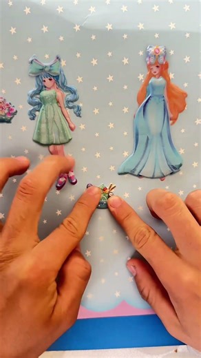 ✨ Magic Paper Doll Dress Up 💙 | Princess Sticker Transformation