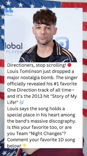 LOUIS TOMLINSON REVEALS HIS FAVORITE 1D SONG!