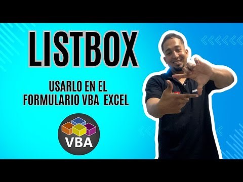 Listbox o lista desplegable (Cuadro de lista) en el formulario VBA en Excel Cap 12 #sepamosexcel