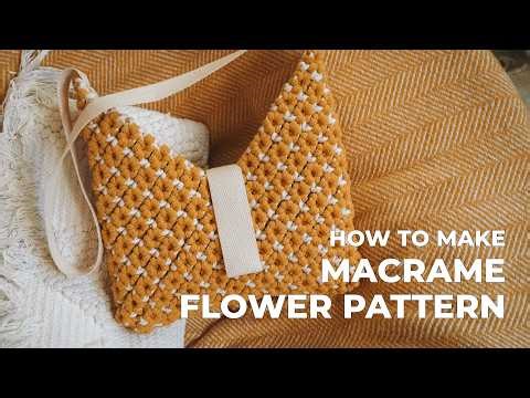Macrame Flower Pattern Tutorial | Step‑by‑Step video